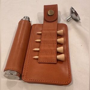 Luxury Golf Themed Flask With Funnel & Tees